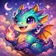 Colorful abstract animal avatar with bold and expressive shapes, suitable for a profile picture.